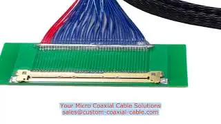 camera-link micro-coax sensor cable for USB-C Alt Mode video Bundled Micro Coaxial Cable Heart-Lung