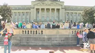 Annual March for Life rally at the state capitol building