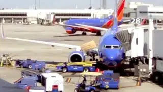 Boeing 737 Jet Blast Rips Roof From Golf Cart, Injuring One