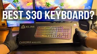 Is the KLIM Chroma Wireless Keyboard The Best $30 Wireless Keyboard?(ASMR Unboxing & Sound Test)
