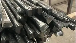 Chisel Hole Integral Drill Steel,Taper Drill Pipe For Small Hole Drilling #rockdrilling #drillrig