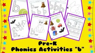 Phonics Activities | Toddlers Educational Worksheets | Pre-K English Language | Phonic Sound 