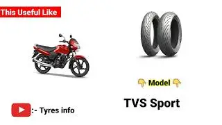 TVS Sport Tyre Size Guide | Front & Rear Tyre Info @TyresInfo