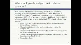 Session 19: Closing the books on Pricing & Asset-based valuation