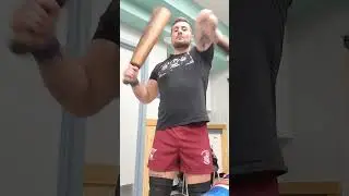 Persian Club swings before my last Ringside Wrestling match. Iron Sheik style pro wrestling training