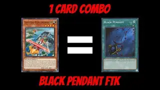1 Card Black Pendant FTK