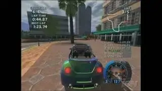 World Racing 2 Xbox Gameplay - Lightpole
