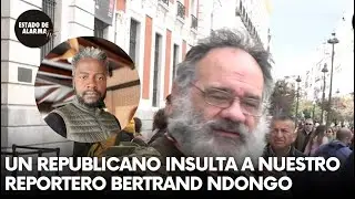 Un REPUBLICANO insulta a nuestro reportero BERTRAND Ndongo en el aniversario de la Segunda Rep&uacute;blica