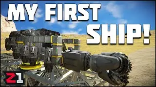 Building My First Flying Miner ! Space Engineers Ep. 4 | Z1 Gaming