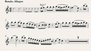 Mozart: Concerto for Clarinet in A and Orchestra 3ºand (orchestra accompaniment )