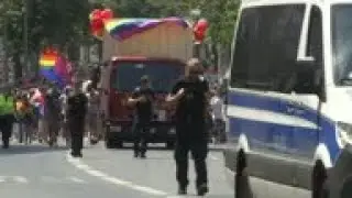 Gay pride protest replaces Berlin's annual parade