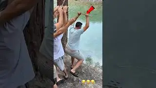 Rope swing prank gone wrong