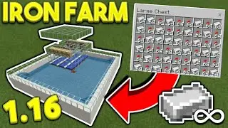 HOW TO MAKE A MINECRAFT 1.16 IRON FARM! - Minecraft Bedrock Edition (Pocket Edition, W10, Xbox, PS4)