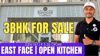 Ready to Move-in 3BHK East Flat with Open Kitchen For Sale in Hyderabad | Kohinoor by Auro Realty