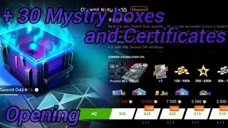 +30 Mystery boxes and Certificates opening! | World of Tanks Blitz 