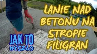 Jak wyszło wylanie nad betonu na stropie Filigran@budowa domu  z płaskim dachem #jaktowyszło #strop