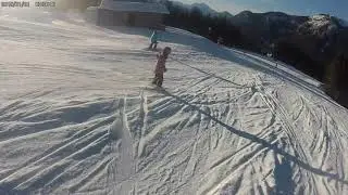 Dachstein West Hornspitz Russbach ski route 1 Akaso V50 pro