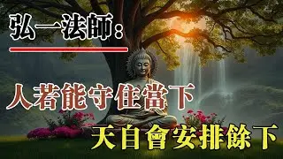 弘一法師：人若能守住當下，天自會安排餘下。
