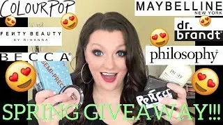 (CLOSED) HUGE SPRING GIVEAWAY!!! OVER $500 OF MAKEUP AND SKINCARE!!!