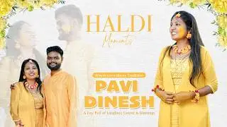 Dinesh & Pavi&rsquo;s Magical Haldi Ceremony 🌼💛 A dream in Yellow! #haldi #photoprostudio