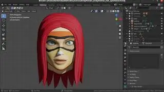 How to optimize low poly hair with Blender 3D, for games and animation.