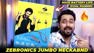 Zebronics JUMBO Wireless Gaming Neckband Unboxing & Review 🔥 Best Wireless Neckband Under 1500 ⚡ 😍