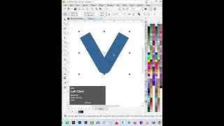 Letter V Logo Design In Coreldraw
