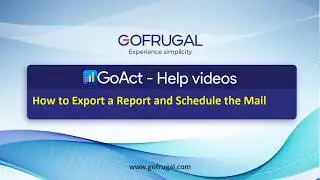 GoFrugal Smart Report- How to Export a Report and Schedule the mail?