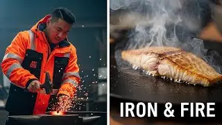 Catch & Cook: Seared Fish on a Blacksmith's Forge (ASMR) | Solo Survival ( DAY 14 )
