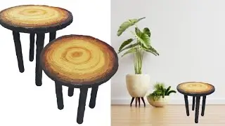 DIY Side Table | Stool | DIY from Cardboard and Cement | Home Decor