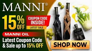 🫒Manni Oil Coupon Code & Sale: Save 15% OFF on Organic Extra Virgin Olive Oil!🍽️✨