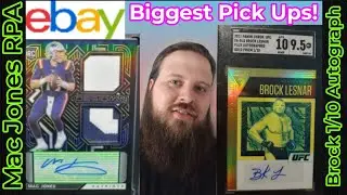 My Biggest eBay Pick-ups In 2022! Doc Holiday! Mac Jones Dual RPA! Brock Lesnar 1/10 Auto! Prizm!