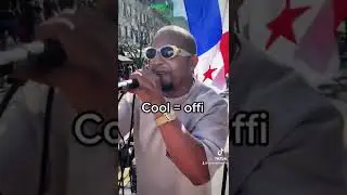 Eyedeal Bayano performs &ldquo;Panama&rdquo; on a moving parade float
