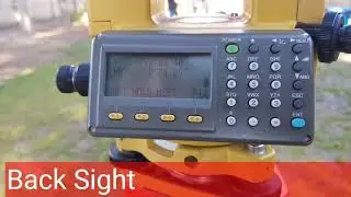 Total station. Back sight  method
