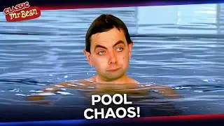 Bean's Swimming Pool Disaster! | Classic Bean