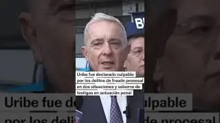 Condenado, &Aacute;lvaro Uribe velez