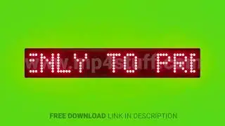 Stack Boxes Evenly to Prevent Falling Scrolling Red Dot Matrix LED Text Animation on Green Screen Se