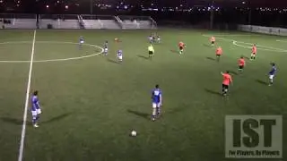 PLAYER ASSAULTED!! VIOLENT CONDUCT!!  PLAYER LAYED OUT!! RED CARD!!
