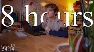 LIVE | 8-HOUR study with me 📚⛈️ rain sounds & pomodoro timer 60 & 10