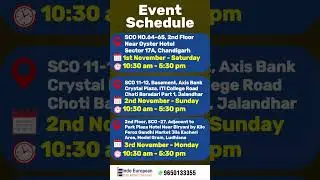 Study in Europe Day &ndash; Punjab | Meet Indo European Experts | Chandigarh, Jalandhar & Ludhiana