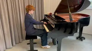 Henrik Klinger, 15 J., Milan Dvořák (1934*) Jazz-Etüde Nr.4