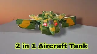 2 in 1 Aircraft Tank toy || light and fighter sound toy for kids