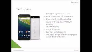 Nexus 6p Official Specs
