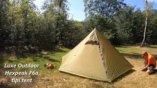 Luxe Outdoor Sil Hexpeak F6a tipi tent