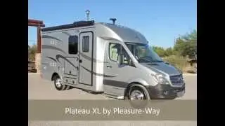 2015 Silver Plateau XL Widebody Murphy Bed By Pleasure Way Mercedes Class B RV