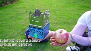 Flame Cube, Wood Burning and USB Charging Camping Stove