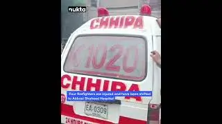 Four injured as factory building collapses following a fire in New Karachi | Nukta