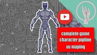 complete game character pipeline (part 4) uv maping