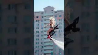Best Fly board 🔥 GIRL STUNT 🔥 #shorts #youtubeshorts #flyboard
