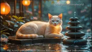 Fall Asleep with Healing Cat Music and Chinese Instruments 💤 Deep Relaxation